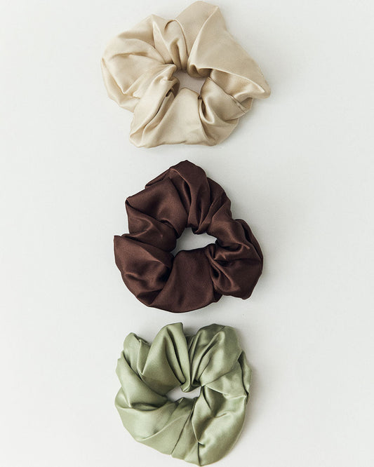 SILK SCRUNCHIE PACK OF 3