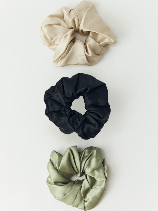 Silk Scrunchie Pack Of 3