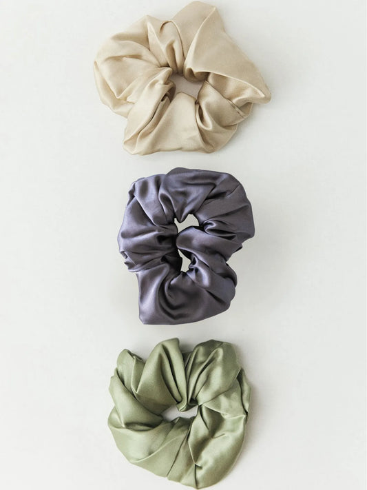 Silk Scrunchie Pack Of 3