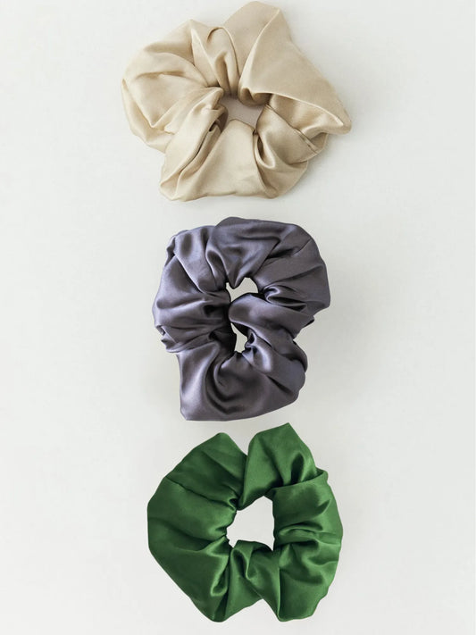 Silk Scrunchie Pack Of 3