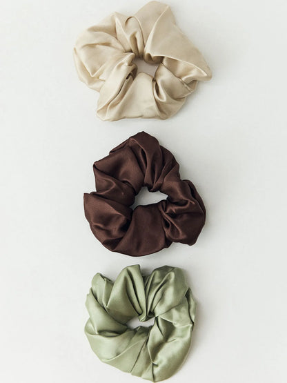 Silk Scrunchie Pack Of 3